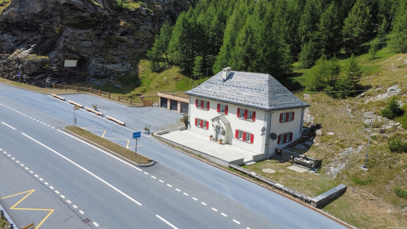 Café-Restaurant mit Wohnung im Engiloch (Simplon) – inkl. Garage und Parkplatz